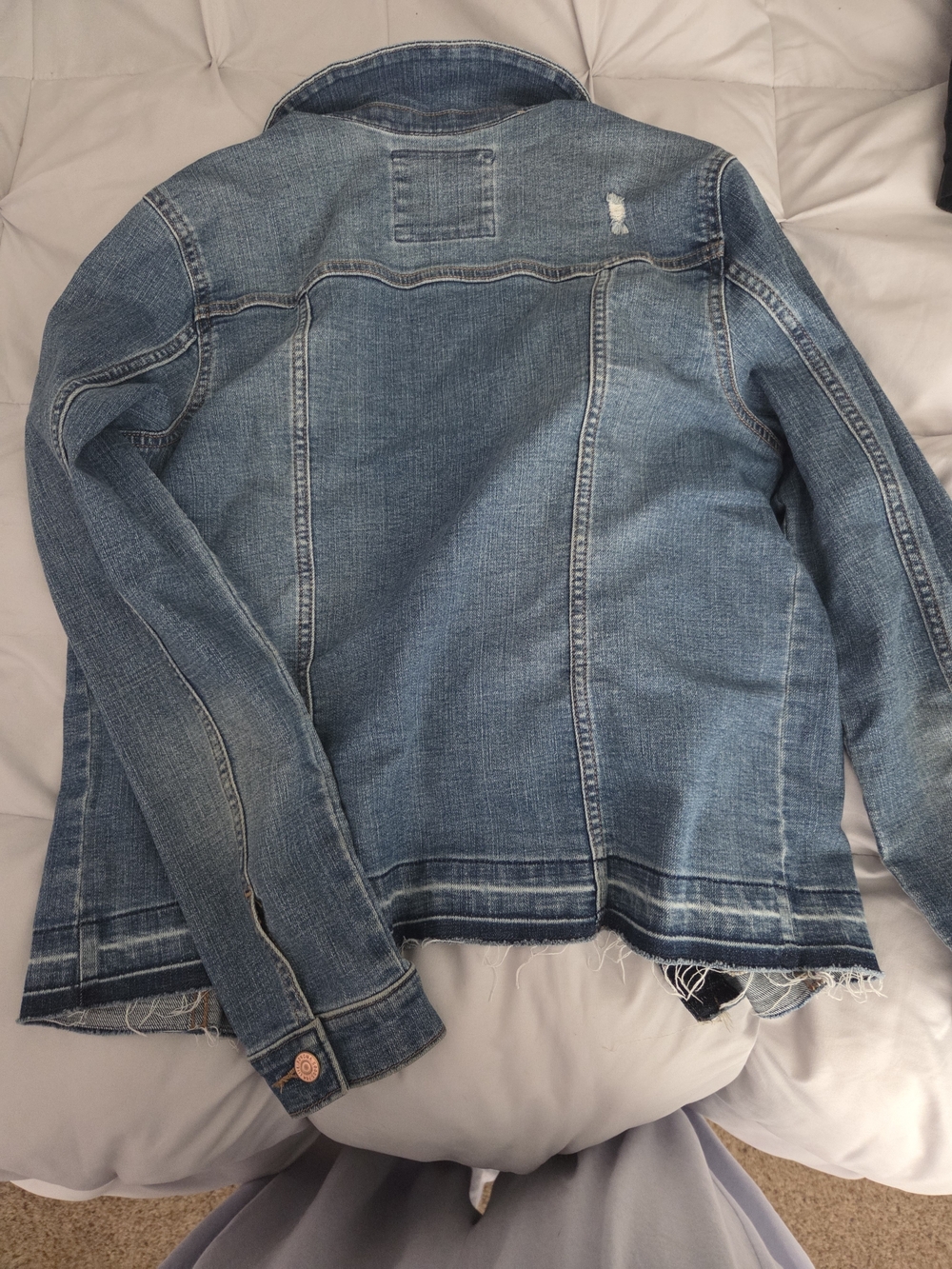 Sonoma Medium Blue Denim Jean Jacket with Copper Buttons - Picture 3 of 3